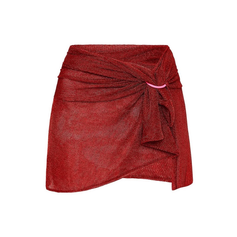 Triangl Swimwear Asymmetrical Red Skirt